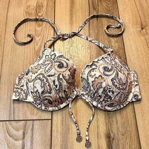 H&M Multicolor Paisley Bikini Top